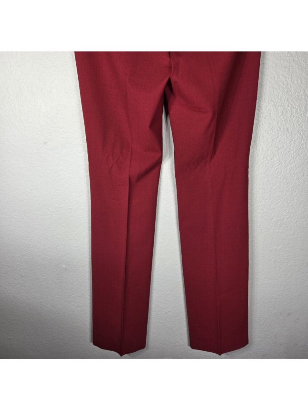 Theory Womens Red Wool Cupro Blend Flared Leg Dress Pants Size 4 Tailored - Picture 10 of 16
